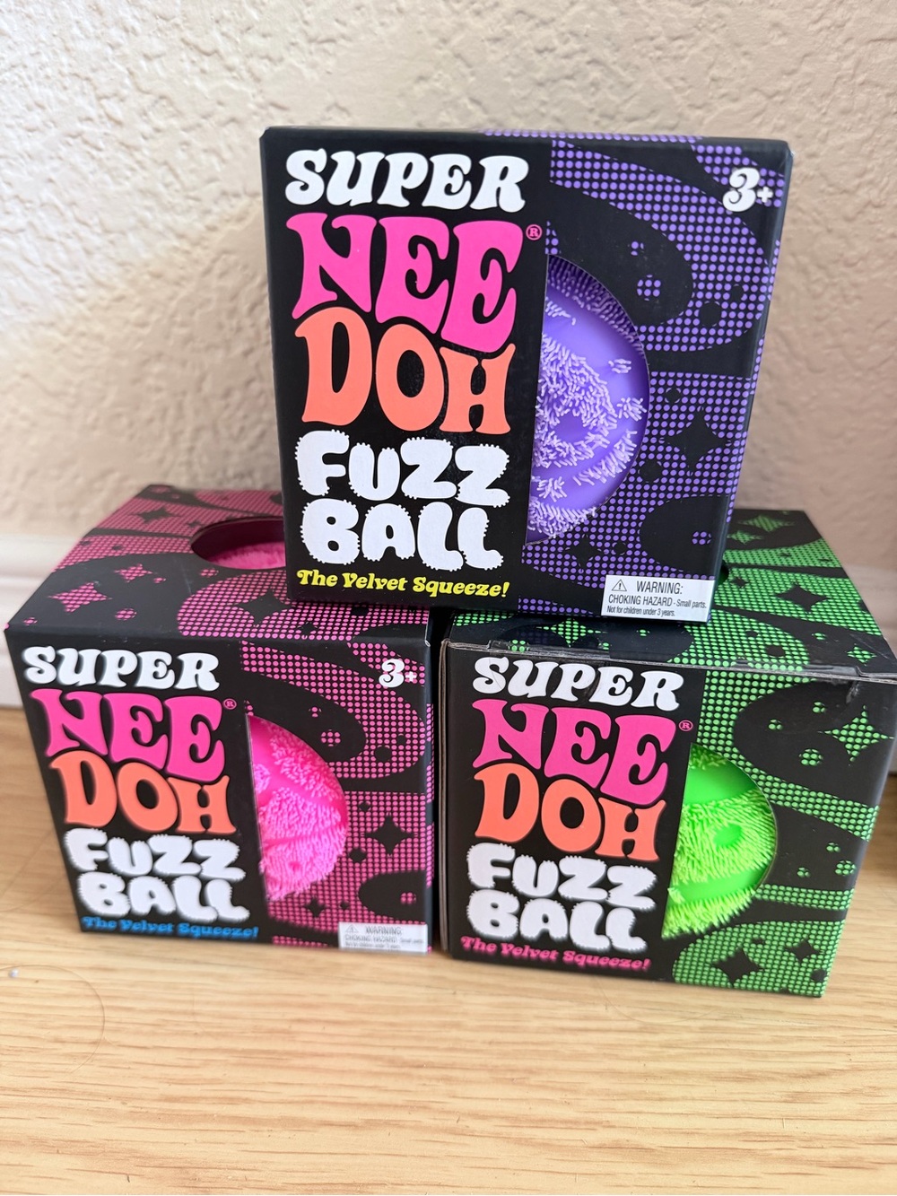 Super needoh Fuzz Ball - Purple Velvet Squeeze